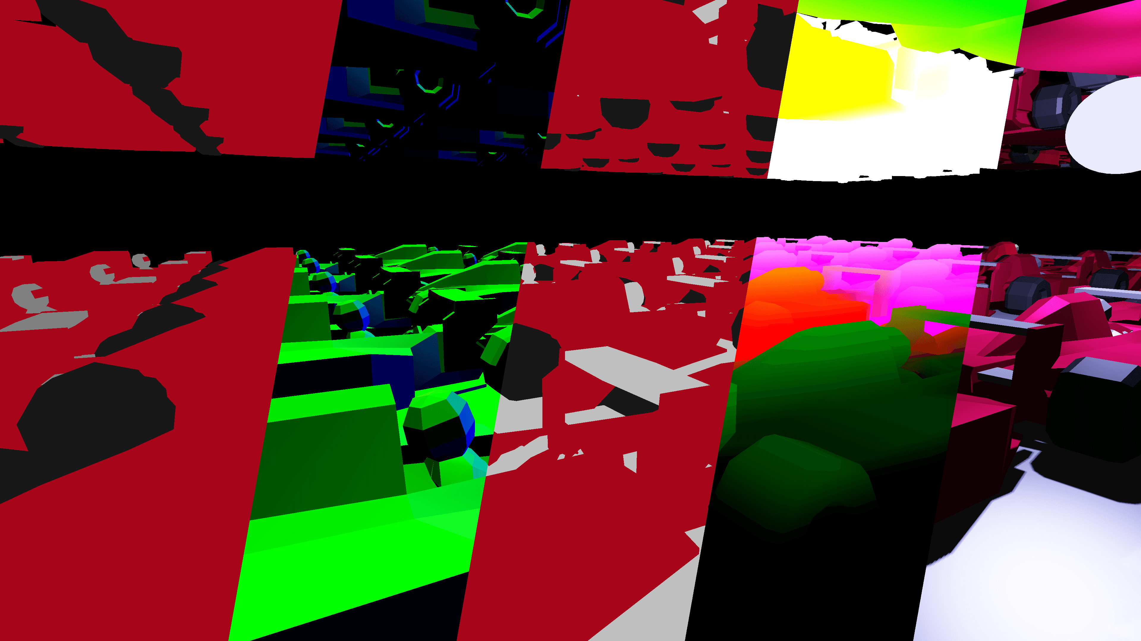Deferred shading in the rendering engine